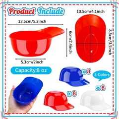 クリエイティブ子供食器卸売カラー野球帽子スナックボウルアイスクリームヨーグルトデザートカッププラスチックアイスクリームボウル