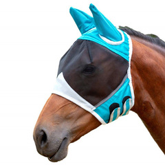 New Amazon Breathable Fly Mask Insect Proof Horse Head Cover Horse Suit Horse Riding Face Mask Wholesale