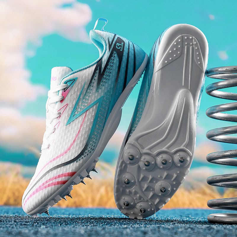 Zapatos de atletismo transfronterizos, zapatos de carrera deportivos profesionales, zapatos de entrenamiento para hombres y mujeres, prueba física de salto de distancia, sprint