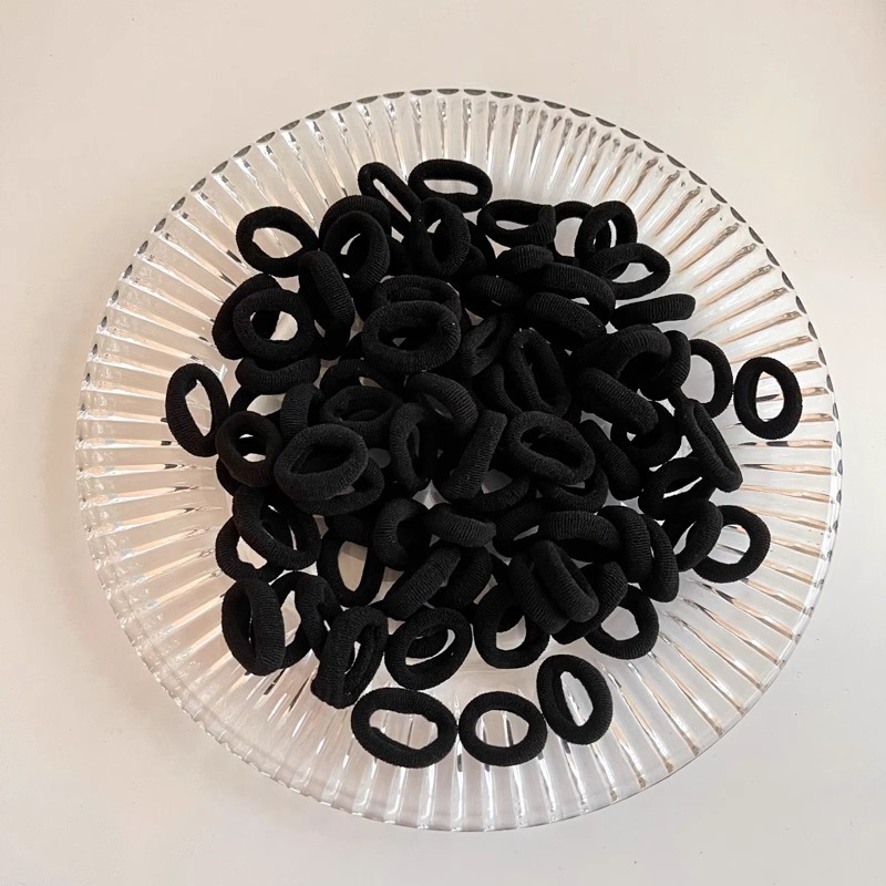 Bebés color caramelo de alta elasticidad pulgar anillo de cabello de niñas adornamiento de cabello de dopamina no daña banda de goma de cabello