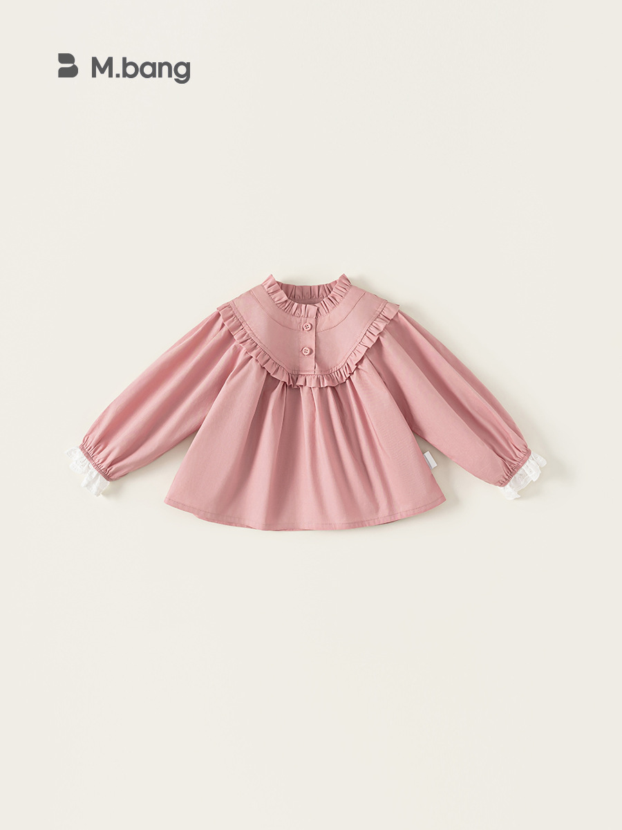 Youbao ropa para niños otoño nueva camisa para niñas camisa de manga larga para niños franceses camisa de manga larga para niñas top de manga larga para bebés