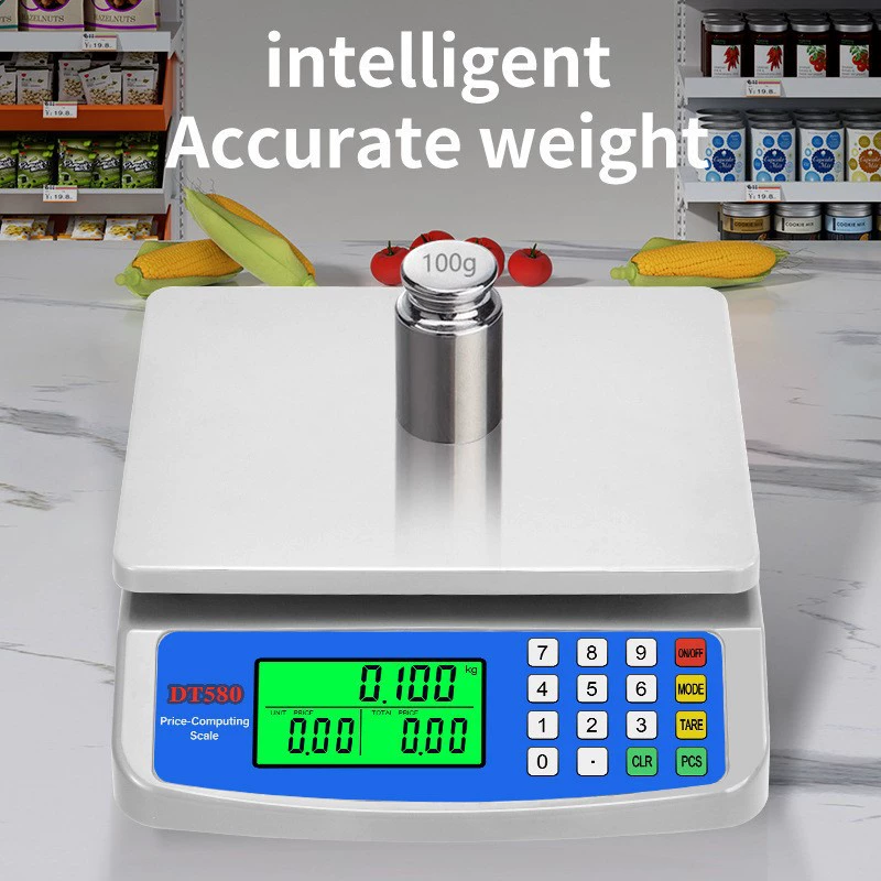 Точные электронные весы 30 кг зарядные электронные весы настольные весы коммерческие овощные весы