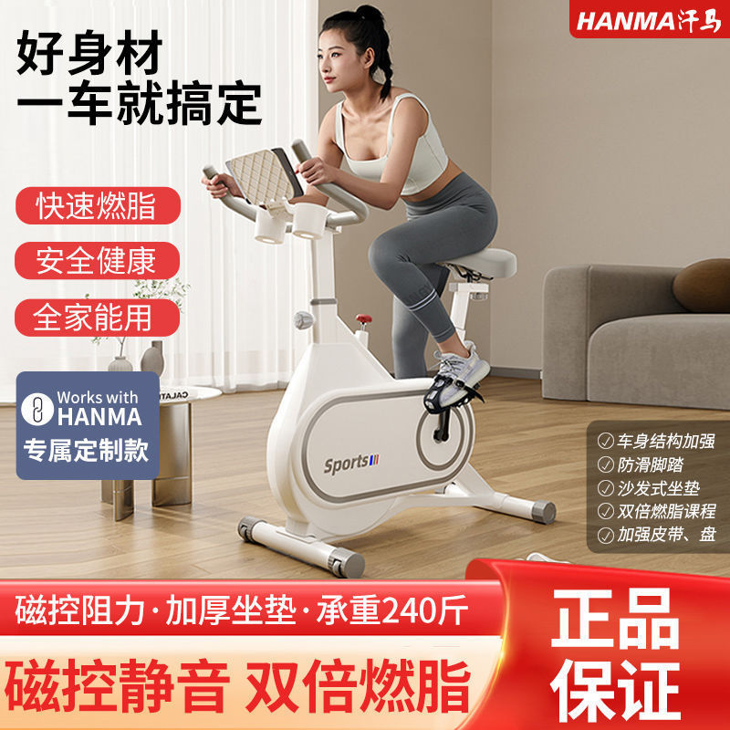 动感单车家用磁控健身房室内减肥运动健身车静音脚踏锻炼器材|undefined