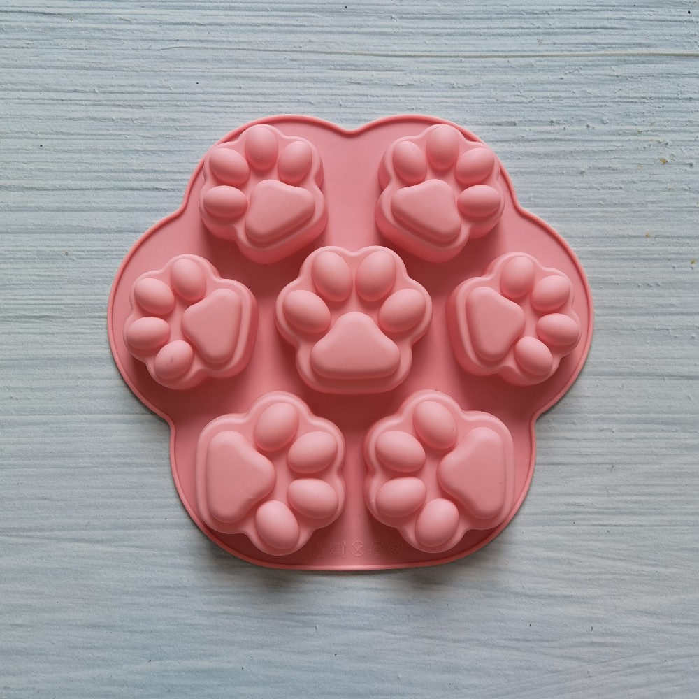 7 garras de gato 230 molde de silicona pastel helado pudín molde de postre jabón utensilios