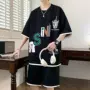 一套短袖男生撞色休闲服