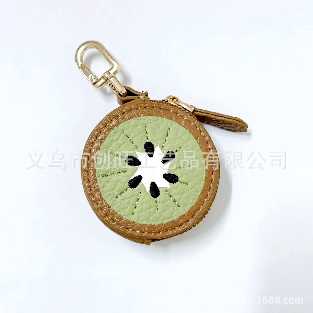Mini Monedero de Cuero con Diseño de Fruta de Corteza image 17