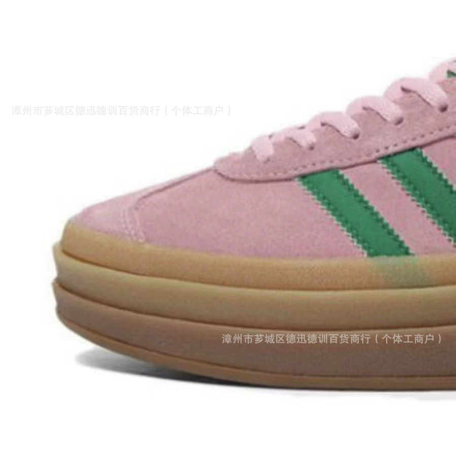 Подлинные оригинальные кожаные туфли Gazelle Adidas низкого кроя, массивная подошва, кроссовки, стиль змеи года, тренировочные кроссовки AD