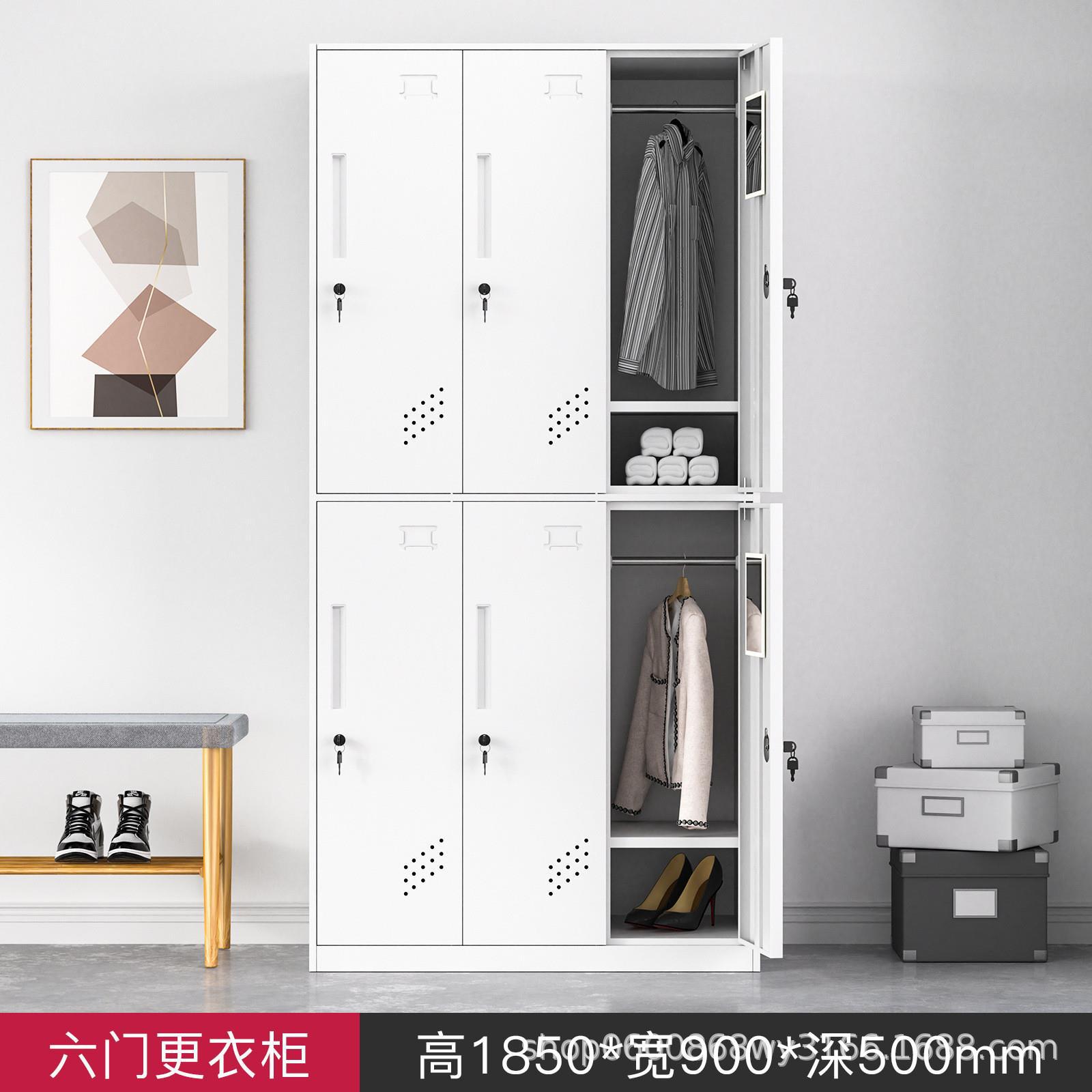 Desmontaje y montaje de casilleros, armario colgante de varias puertas, dormitorio del personal, armario de metal con cerradura, armario de almacenamiento de gimnasio