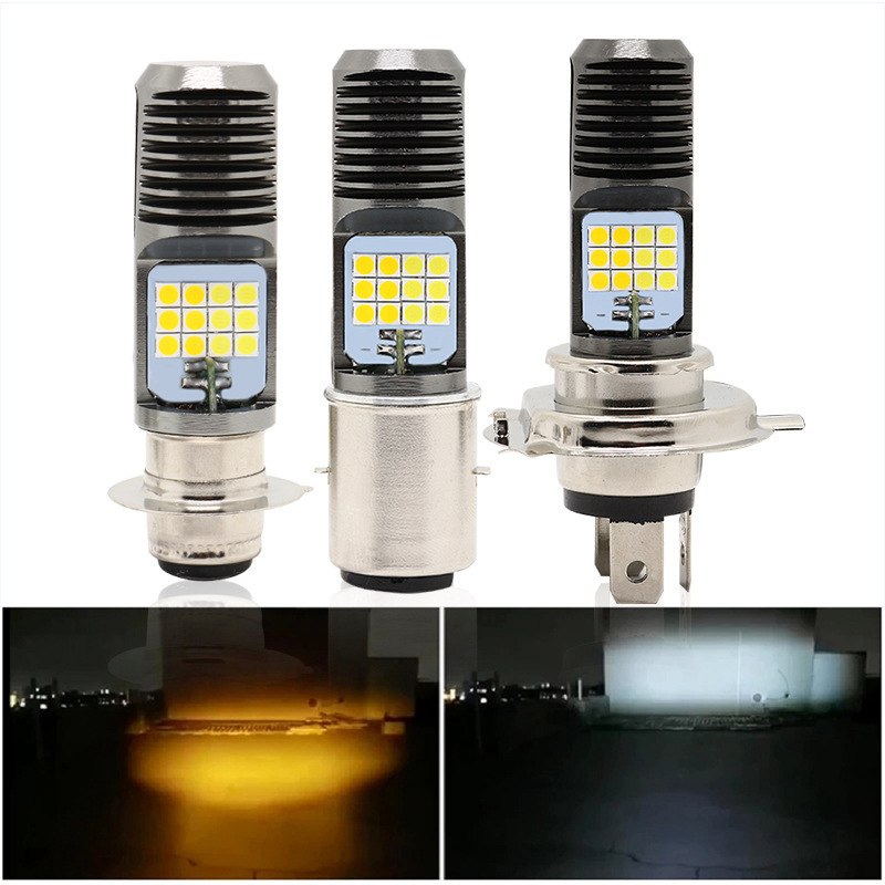 Motocicleta eléctrica H4 H6 PX15D 24 lámpara de una sola garra doble garra tres garras luz delantera de alta potencia
