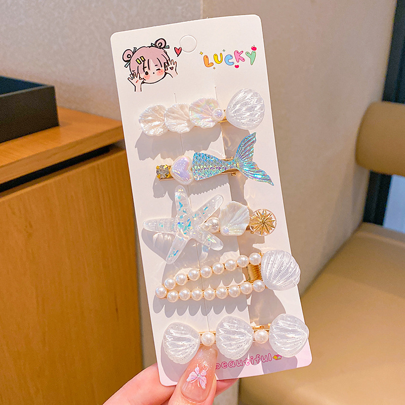 Horquilla para niños Clip de flequillo lateral para niña Clip de pico de pato para bebé Clip bb Accesorios para el cabello de alto valor Tombros de dopamina