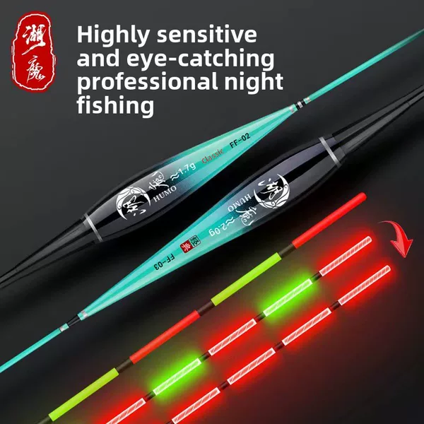 Lake Magic Fish Float, Luminous Float, Wholesale Electronic Float, Color-Changing Float for Biting Hook, Day and Night Dual-Use Crucian Carp Float, Night Fishing Gear