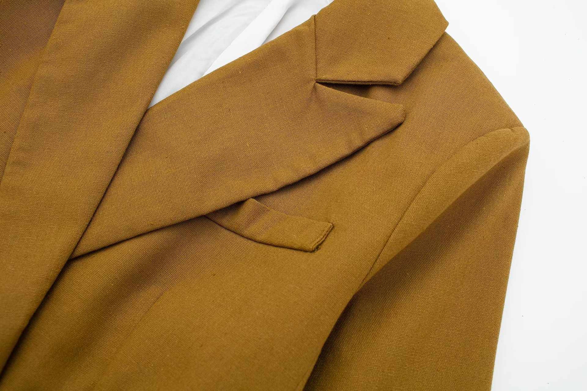 157g Weight Long Sleeve Sleeve Length Viscose fiber Fabric Type Pants Sets Sets Type 3 Pieces Set Quantity Daily Occasion Turndown Neckline Regular Fit Fit Type Solid Color Pattern Summer, Spring Season Women's Gender Business, Classic Style Style Women's Long Sleeve Blazers Business Classic Style Solid Color 115