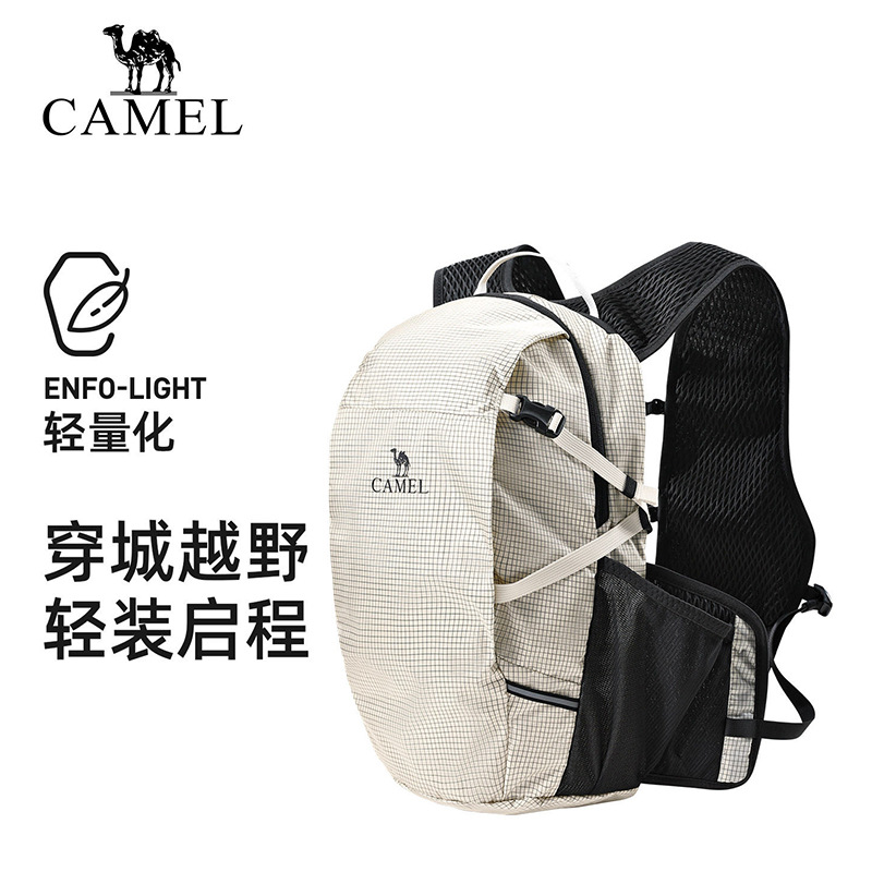 Camel lightweight outdoor hiking backpack for men, lightweight cycling, trekking, mountain climbing, travel backpack, large-capacity backpack for women