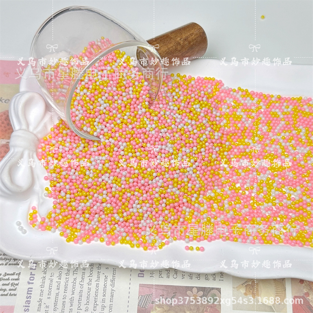 2mm color mezclado, color sólido no poroso, pintura de vidrio, cuentas de arroz, accesorios de joyería de bricolaje hechos a mano, pegamento de crema, relleno de limo