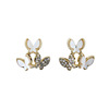 Fresh universal small earrings, simple and elegant design, fitted, 2023 collection