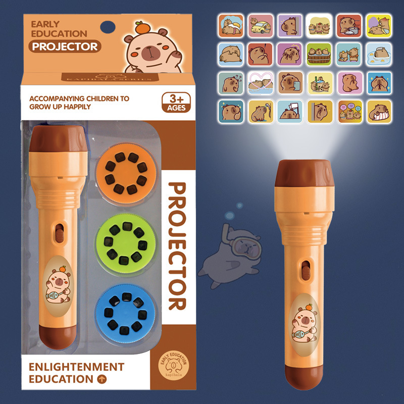 Children's Projection Flashlight Toy Educational Luminous Toy Douyin Hot Selling Street Stall Night Market Wholesale Projector