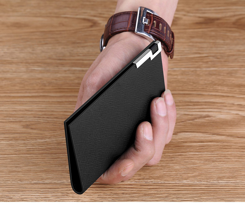 Ví card holder nam da thật siêu mỏng mini đựng thẻ lái xe thẻ ngân hàng thẻ tín dụng Emperor Paul chi tiết 12