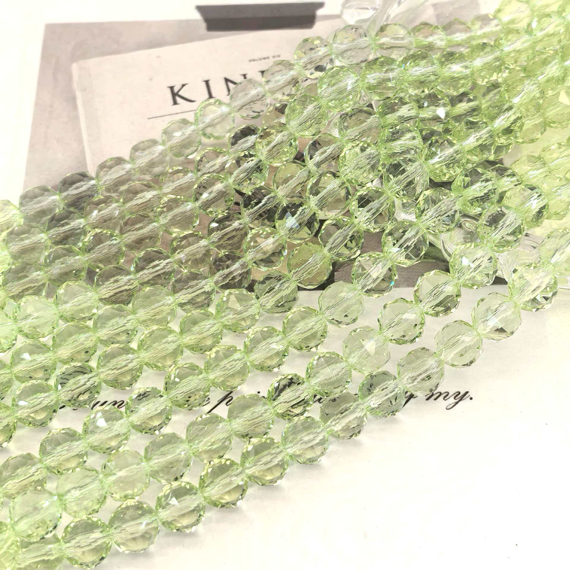 Bola de flores de 8mm Jingjing K9 cuentas sueltas de cristal 64 superficies cortadas con cuentas Accesorios de joyería hechos a mano de bricolaje Pulsera Collar lote suelto image 25