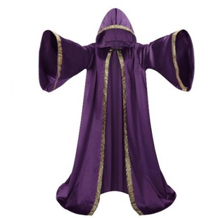 Medieval Halloween Cloak Cosplay Cloak Cos Hooded Sleeve Robe Cross-border One-Piece Hair *