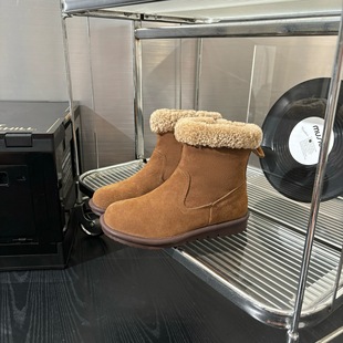 Snow Boots for Women 2024 Winter Thickeneded and Warm Autumn and Winter Low-Top Short Boots Casual Sleeves High-Top Cotton Shoes Lightweight