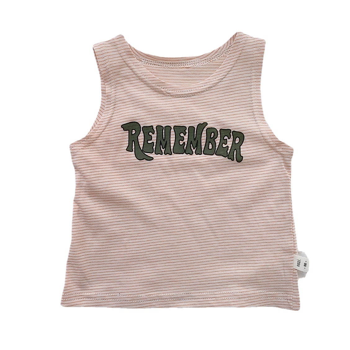 Chaleco de la letra del verano de los niños del estilo coreano ropa para niños ins Bebé Ropa de verano bebé camiseta sin mangas Camiseta de algodón bebé