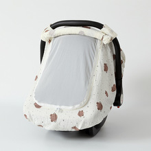 婴儿车蚊帐全罩式通用防护推车可收纳宝宝摇篮网纱支架遮光防蚊罩