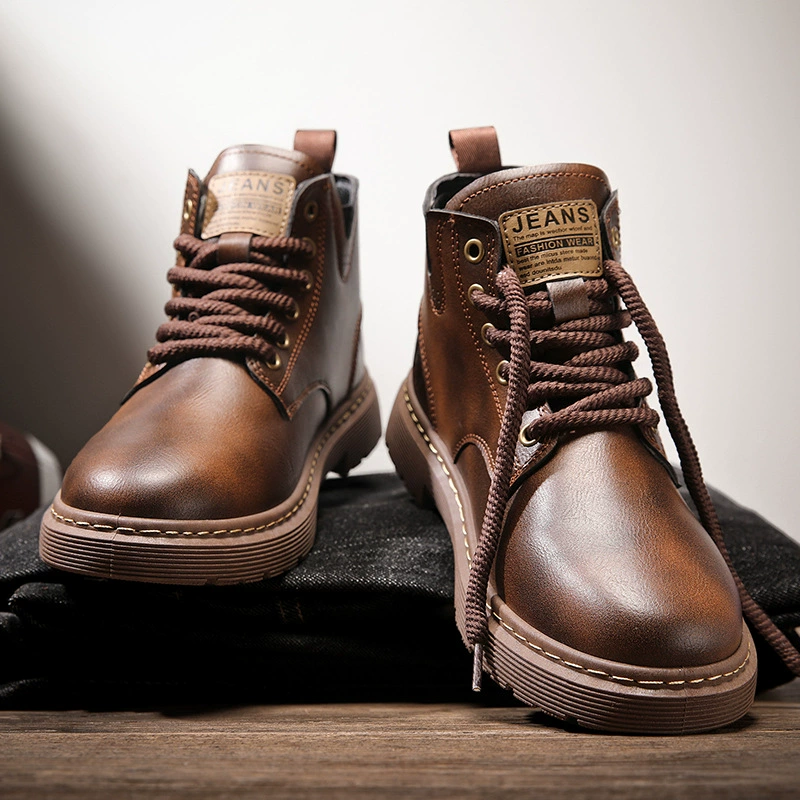 Martens, модная демисезонная высокая повседневная обувь для отдыха, трендовые ботинки в английском стиле, британский стиль, оптом