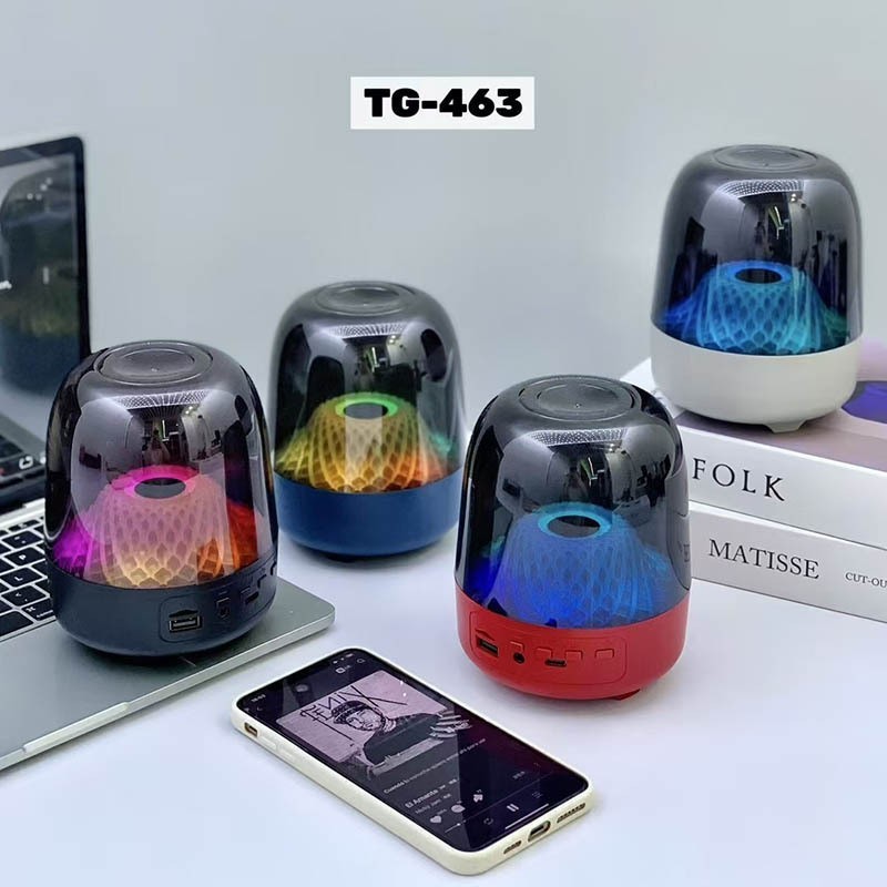 跨境新款顶配曼哈同款琉璃5代TWS无线插卡桌面RGB炫彩灯蓝牙音响|undefined