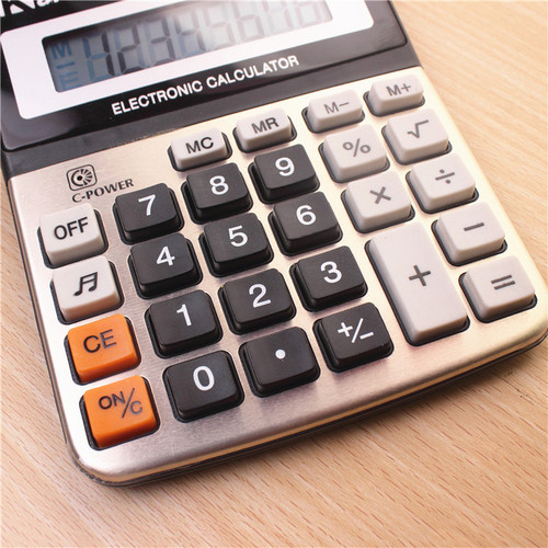 Calculator 800A metal desktop electronic calculator 8-bit business multi-function computer office supplies