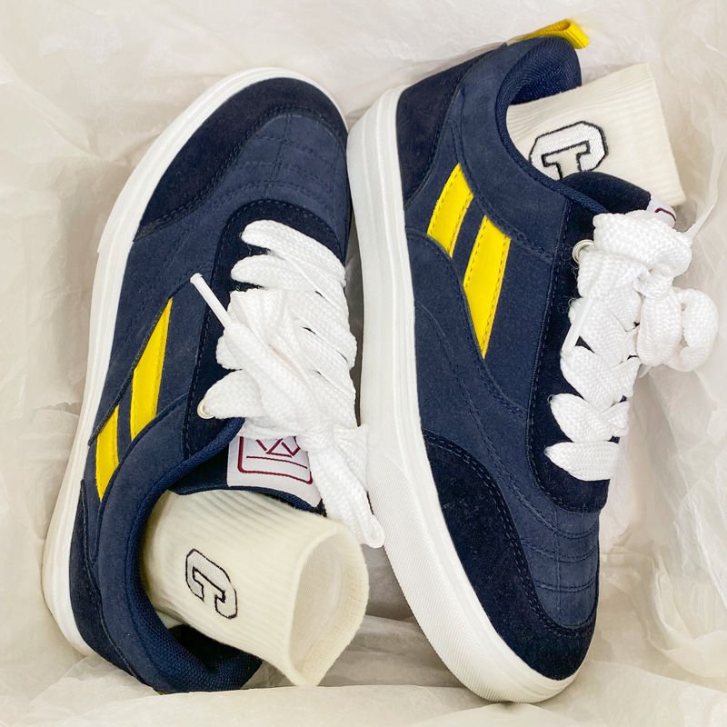 진한 파란색 노란색