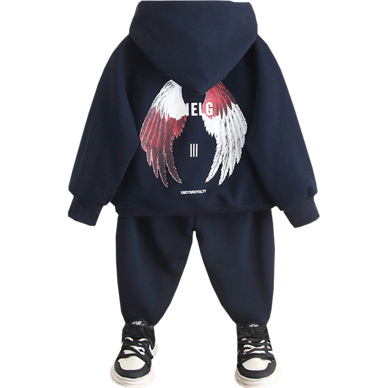 6110 Traje deportivo de otoño para niños Suéter con capucha para niños Estilo de primavera y otoño 2025 Nuevo estilo Ropa de otoño para bebés