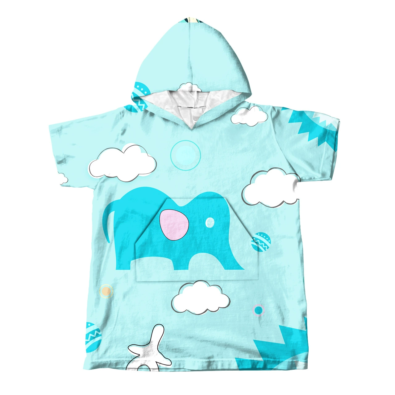 2 дня карман для волос рукав шов с капюшоном банное полотенце пляжное полотенце взрослые дети микрофибра ребенок