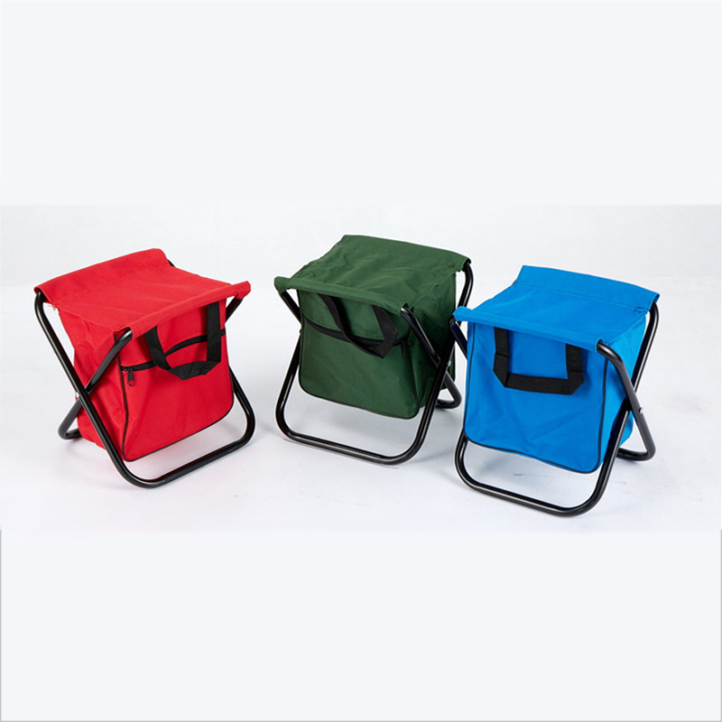 Folding Stool with Storage Bag, Portable Outdoor Fishing Stool, Art Chair, Customizable with Logo