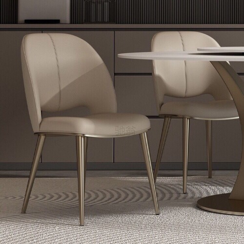 3l light luxury Nordic leather dining chair back chair high-end restaurant chair dining table chair negotiation chair dressing chair desk