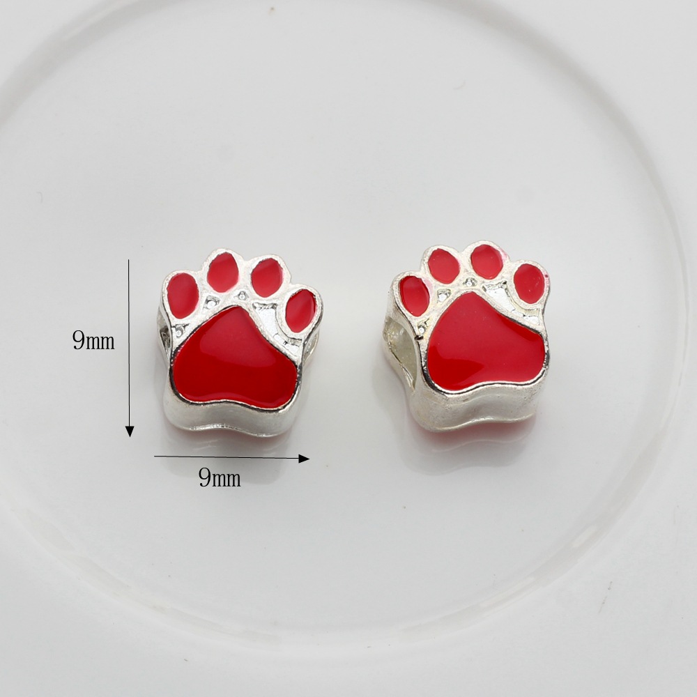 Cute Paw Print Zinc Alloy Plating Inlay Zircon Jewelry Accessories display picture 9