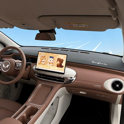 center console reflective interior – Günəş əleyhinə siperlik - upgraded-embroidered-logo-bingo-pro-dashboard-sunshade-mat-leather-version-black