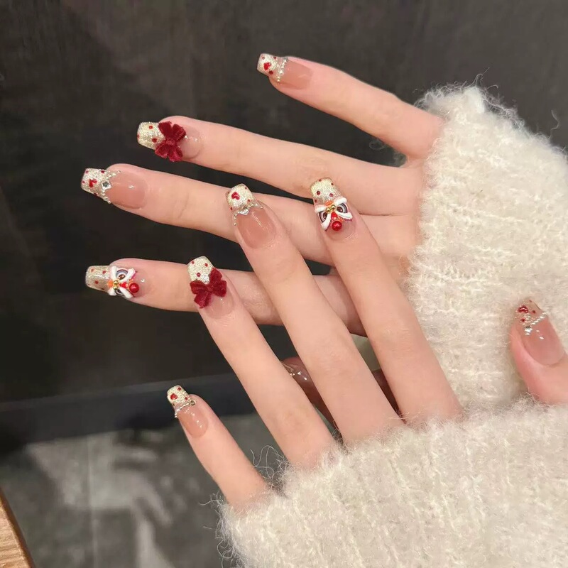 秋冬款手工穿戴甲合集美甲成品假指甲贴片可拆卸重复使用甲片批发|undefined