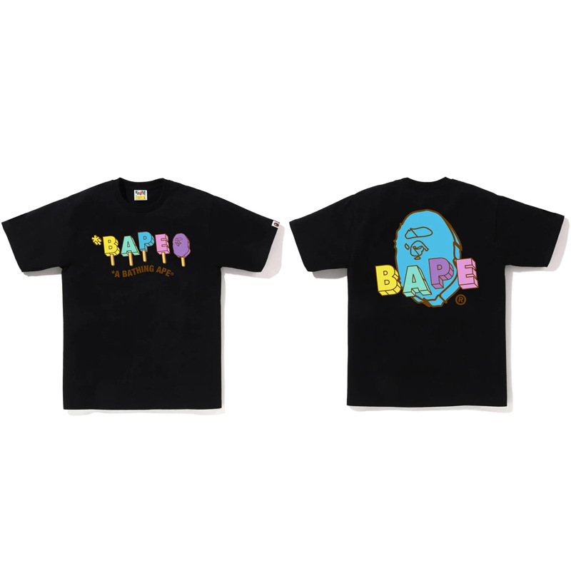 クロスボーダー卸売潮ブランド BAPE エイプヘッド半袖シャークトップ T シャツ供給 240 グラム半袖