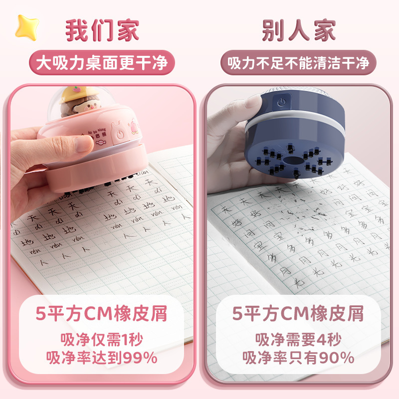 デスクトップ掃除機電動学生は消しゴム屑鉛筆屑を吸ってほこりのキーボードをきれいにして神器を掃除する|undefined