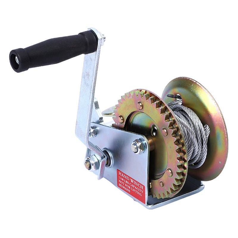Ручная лебедка с утолщенным стальным тросом, малая тяговая машина, подъемник, быстрый подъем, для морского использования, трансграничные поставки на Amazon.