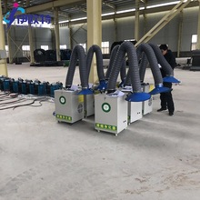 焊接无尘车间烟气处理设备 焊接烟尘净化器 单双臂烟雾收集过滤