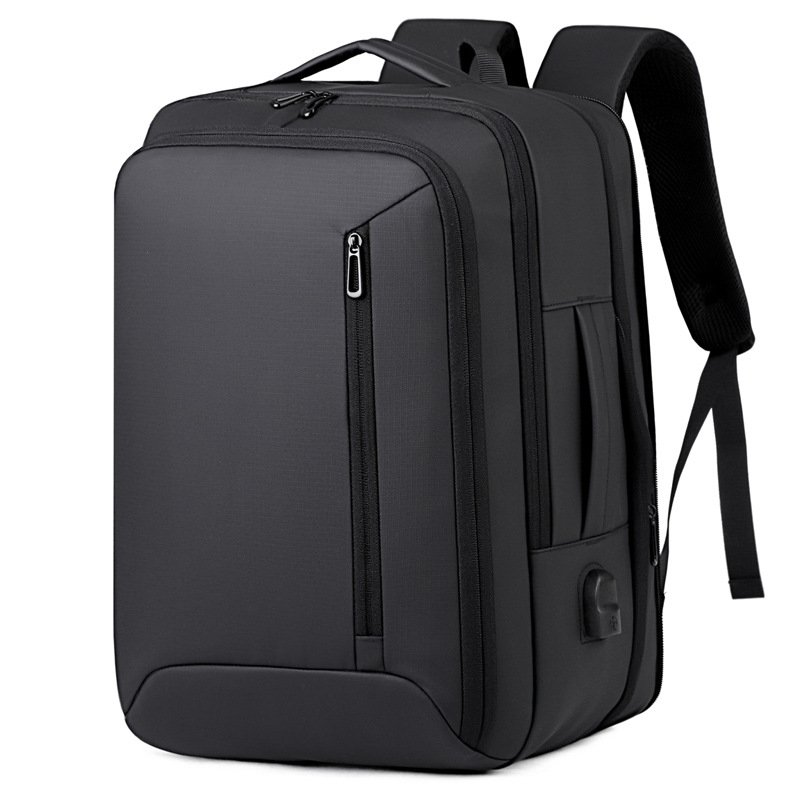 Expandable Cross-Border Business Men's Backpack, High-End Fashion Travel Backpack, Large Capacity Waterproof Backpack