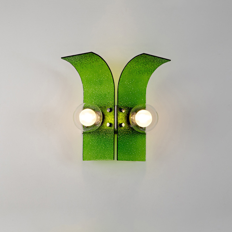 Dormitorio sala de estar ventas lámpara de cama de pared de vidrio casa de paneles de hotel ventas retro diseñador de casas medievales