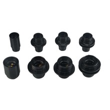 ♔E27E14螺口罗口卡式台灯落地灯吊灯光身半全牙灯头灯座口LED配