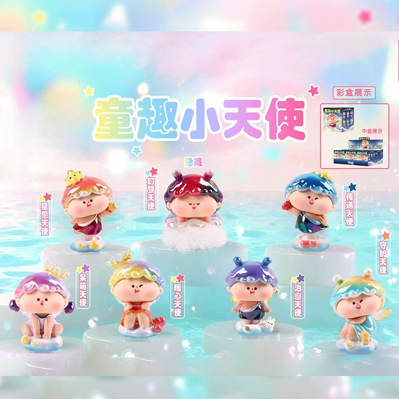 Милые и милые украшения, детский слепой ящик с маленьким ангелом, новые креативные игрушки, украшение для офисного стола, Прямая доставка