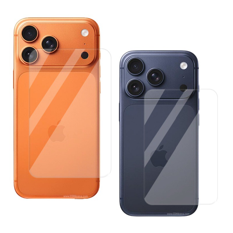 适用iPhone17Promax后背保护苹果全覆盖防刮高清透明钢化玻璃背膜|undefined
