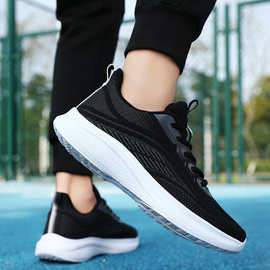 夏季透气中考体育专用鞋女初中学生13体测减震轻便运动跑步鞋15岁