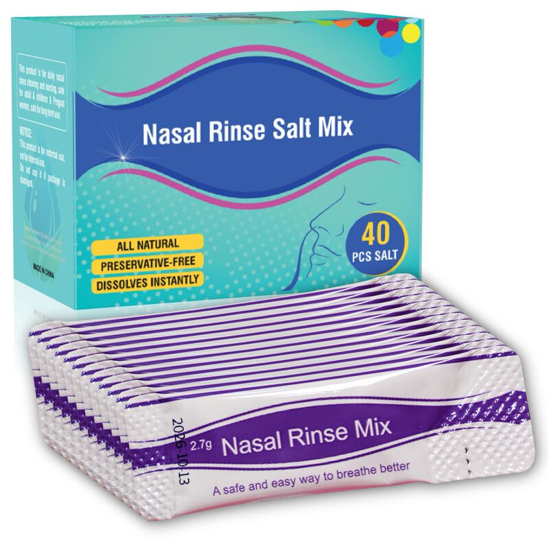 Nose washing salt 2.7gX40 pack 10 30 4.5g normal saline adult children nose washing salt NasalSalt