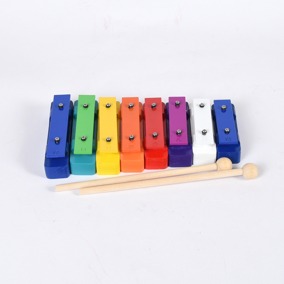 Sonido ladrillo Orf útiles de enseñanza profesionales de ladrillo de sonido de octavo de la educación de la mañana sonido bloques de jardín de infantes estudiantes de piano de mano campana