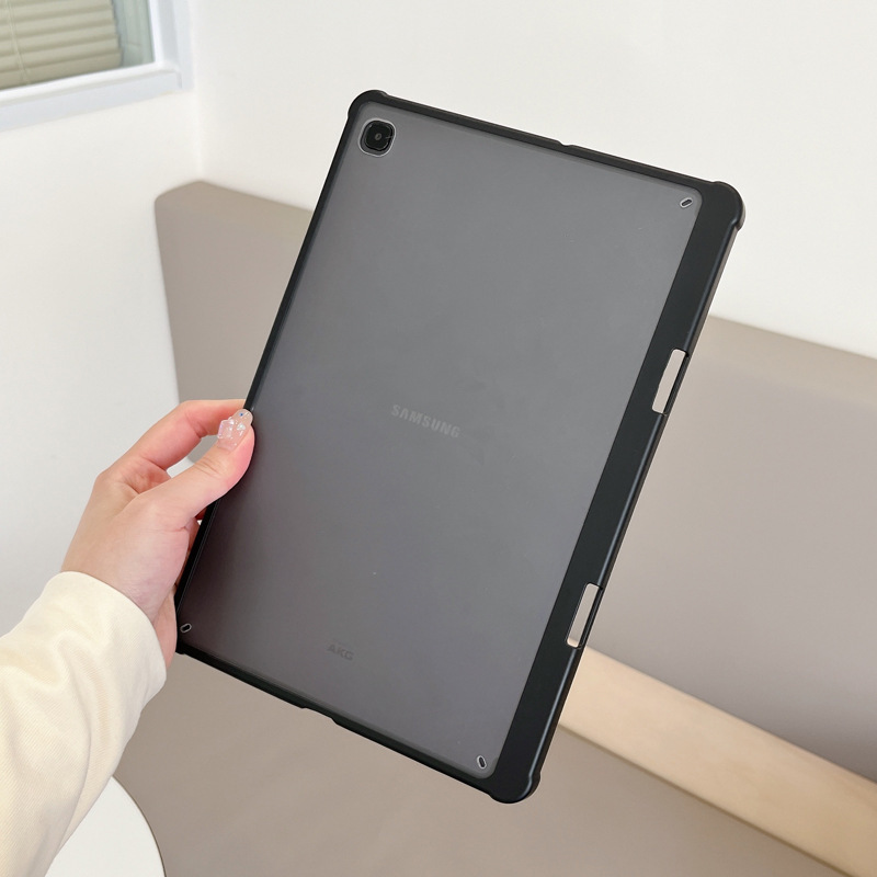 For Samsung Tab S9FE Protective Cover Acrylic Frosted S9plus Flat Case with Pen Slot
